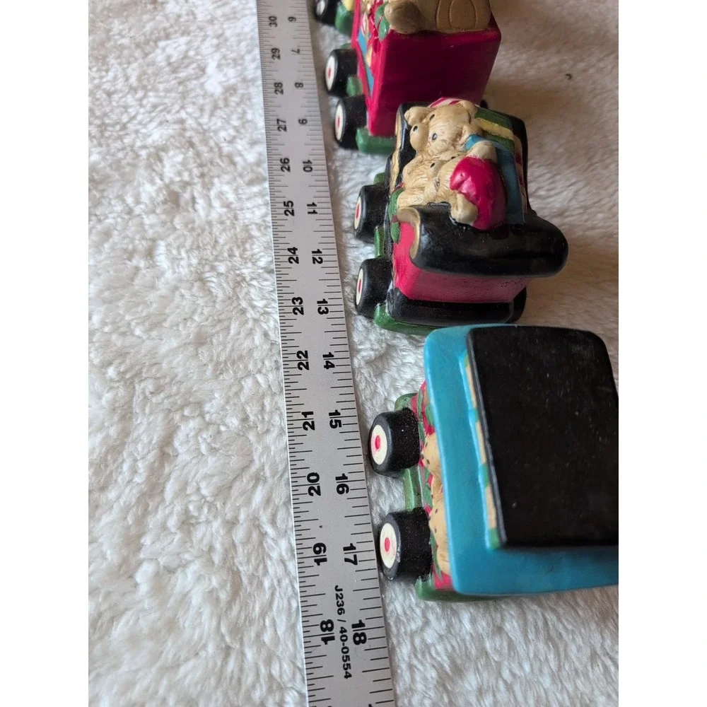 Vintage Fine Porcelain Christmas Train Santa And Friends 4 Piece Engine‎ Caboose